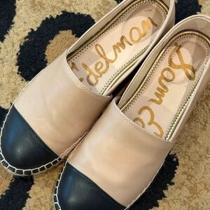 Sam Edelman Tan and Black Espadrilles